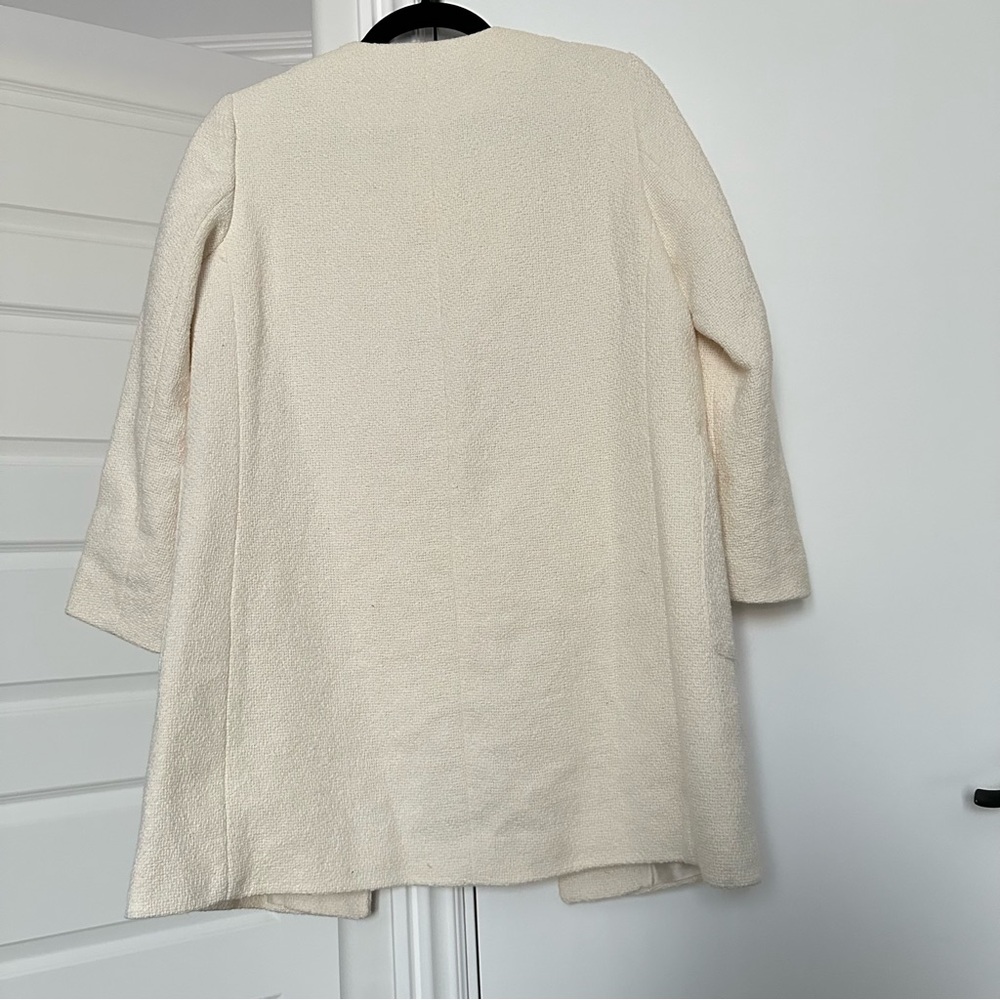 Zara Cream Jacket Size Medium - Picture 7 of 7
